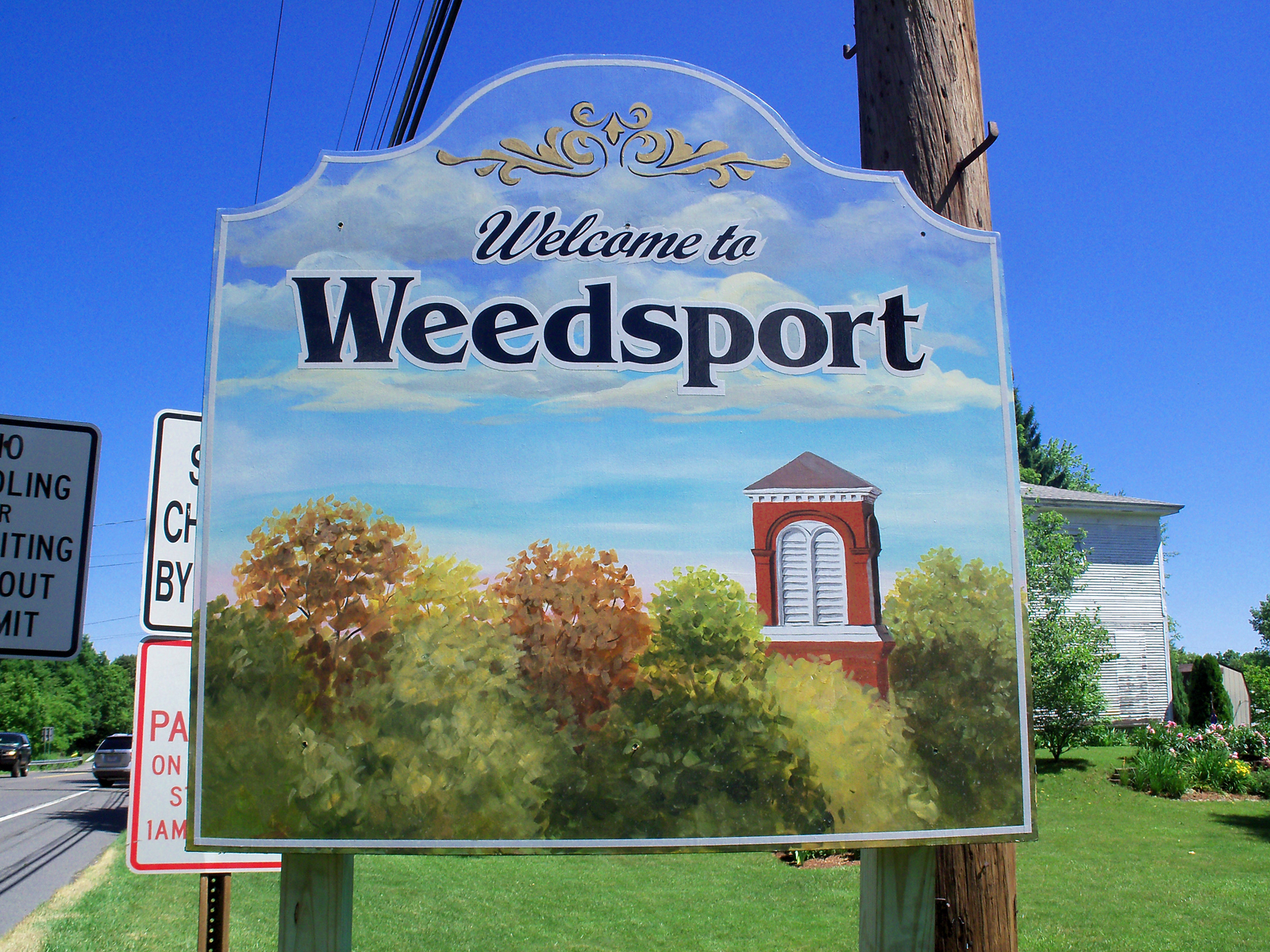 Weedsport Sign